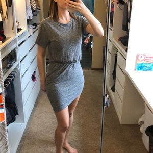 All saints stretchy cotton shirt dress